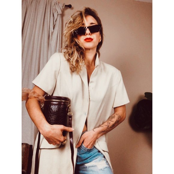 Flat Top Slim Tortoise Cat Eye Sunglasses NWT - Picture 7 of 11